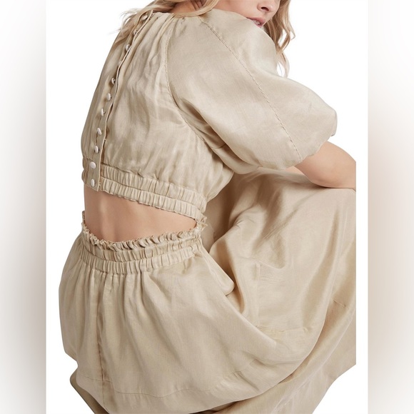 Aje Euphoria Cutout Dress - Stone - Picture 4 of 8